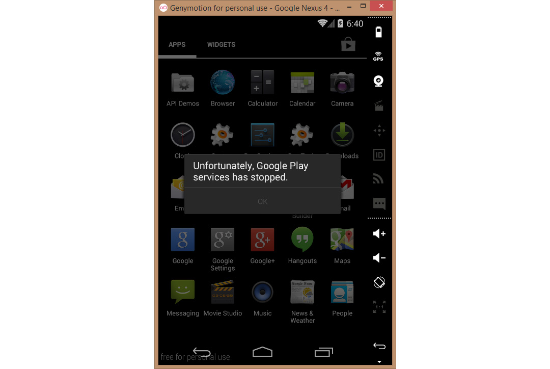 install google play services genymotion